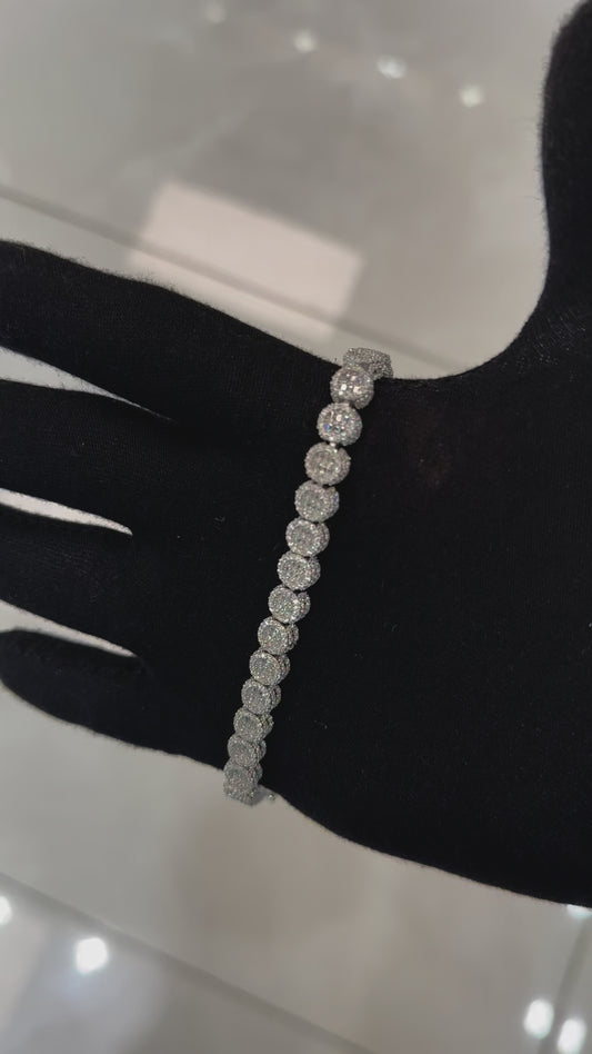 MOISSANITE VVS ROUND CUT BRACELET