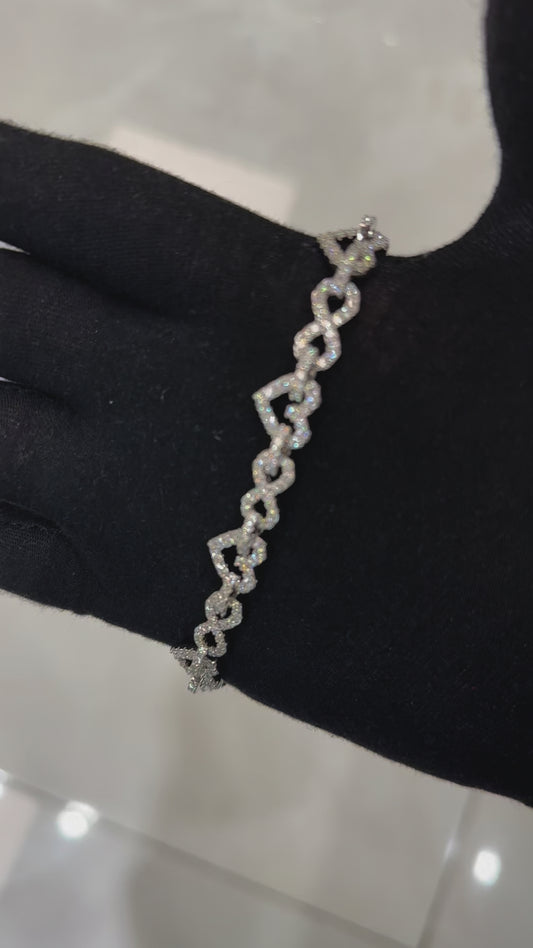 MOISSANITE VVS INFINITY BRACELET